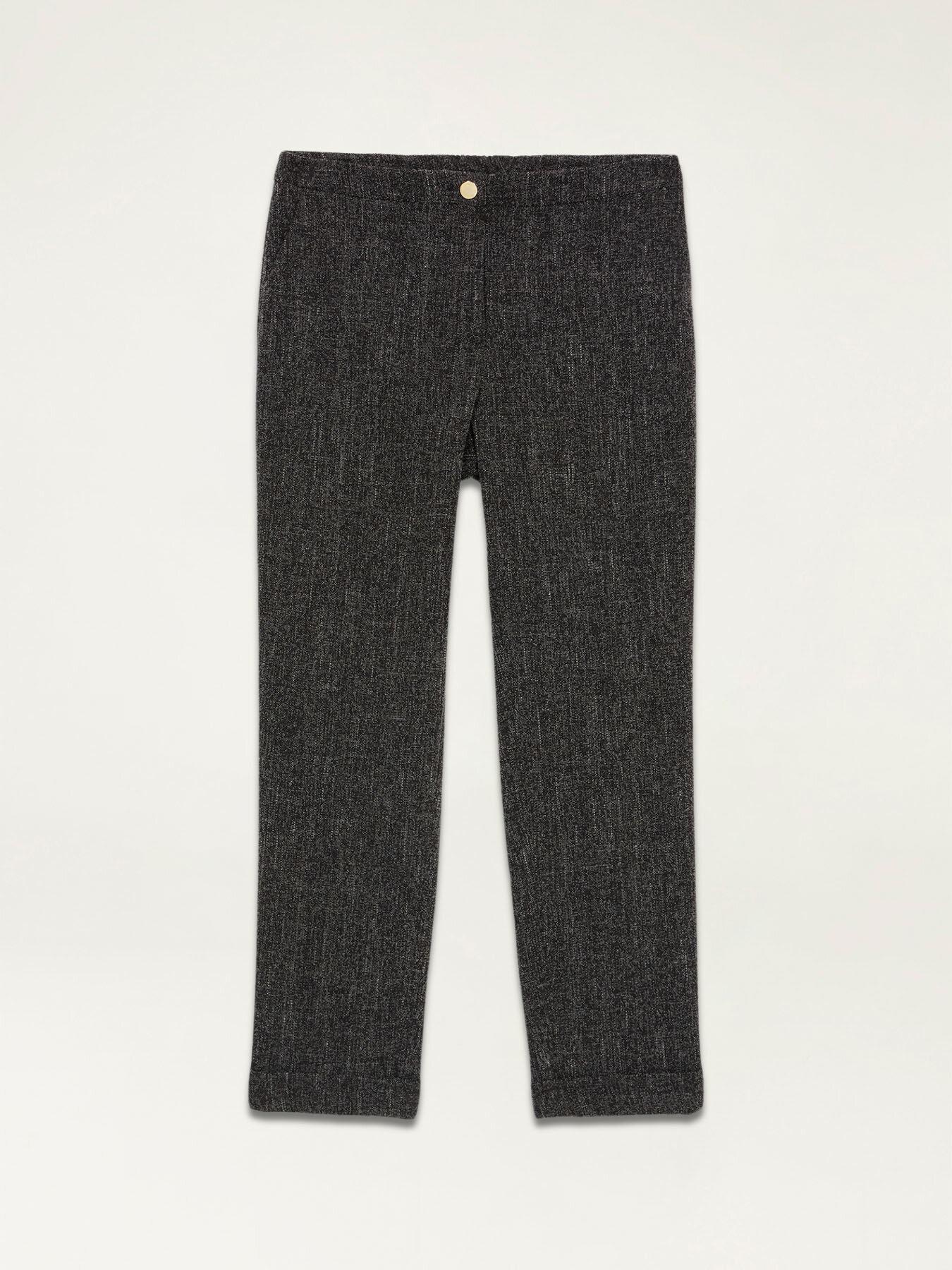 Regular viscose blend trousers image number 4