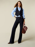 Flare jeans with flap pockets image number 0