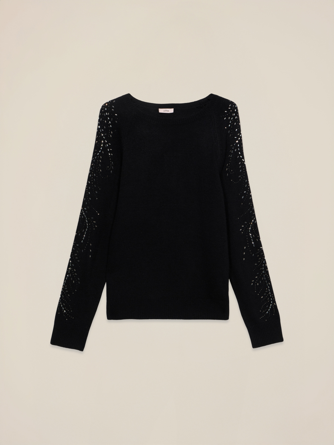 Pullover aus Kaschmir-Mischung mit Spitze image number 3