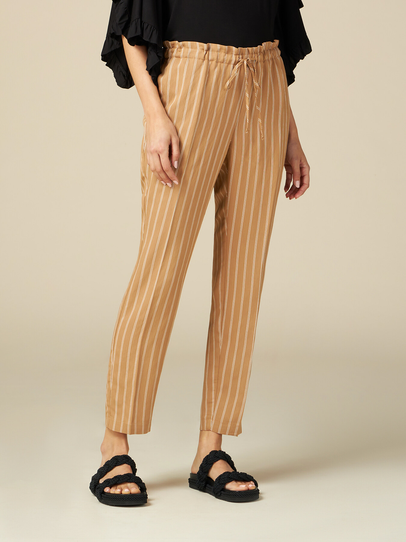 Pinstripe joggers image number 3