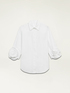 Oversize poplin shirt with rose detail image number 3