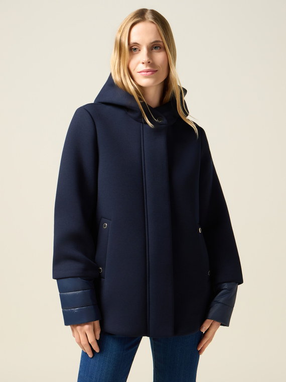 Jacket with quilted sections