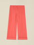 Cropped linen blend trousers image number 4