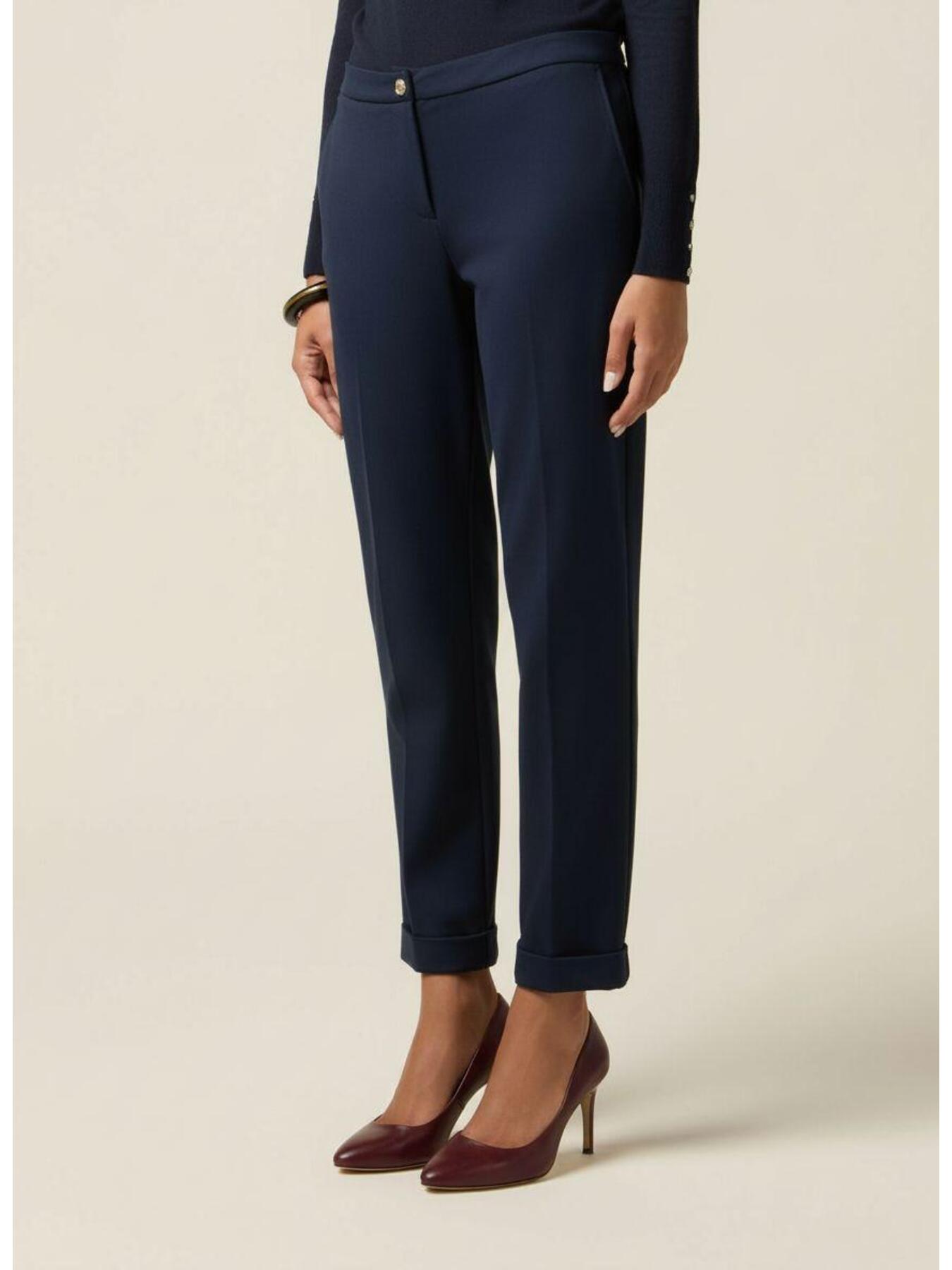 Regular trousers in Milano stitch image number 3