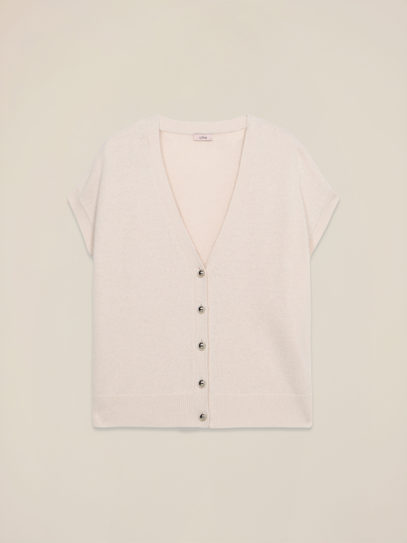 Cardigan scurt din tricot fin, amestec de viscoză image number 3