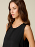 Sleeveless linen blend top image number 2