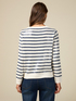 Gestreifter Pullover mit Pailletten image number 1