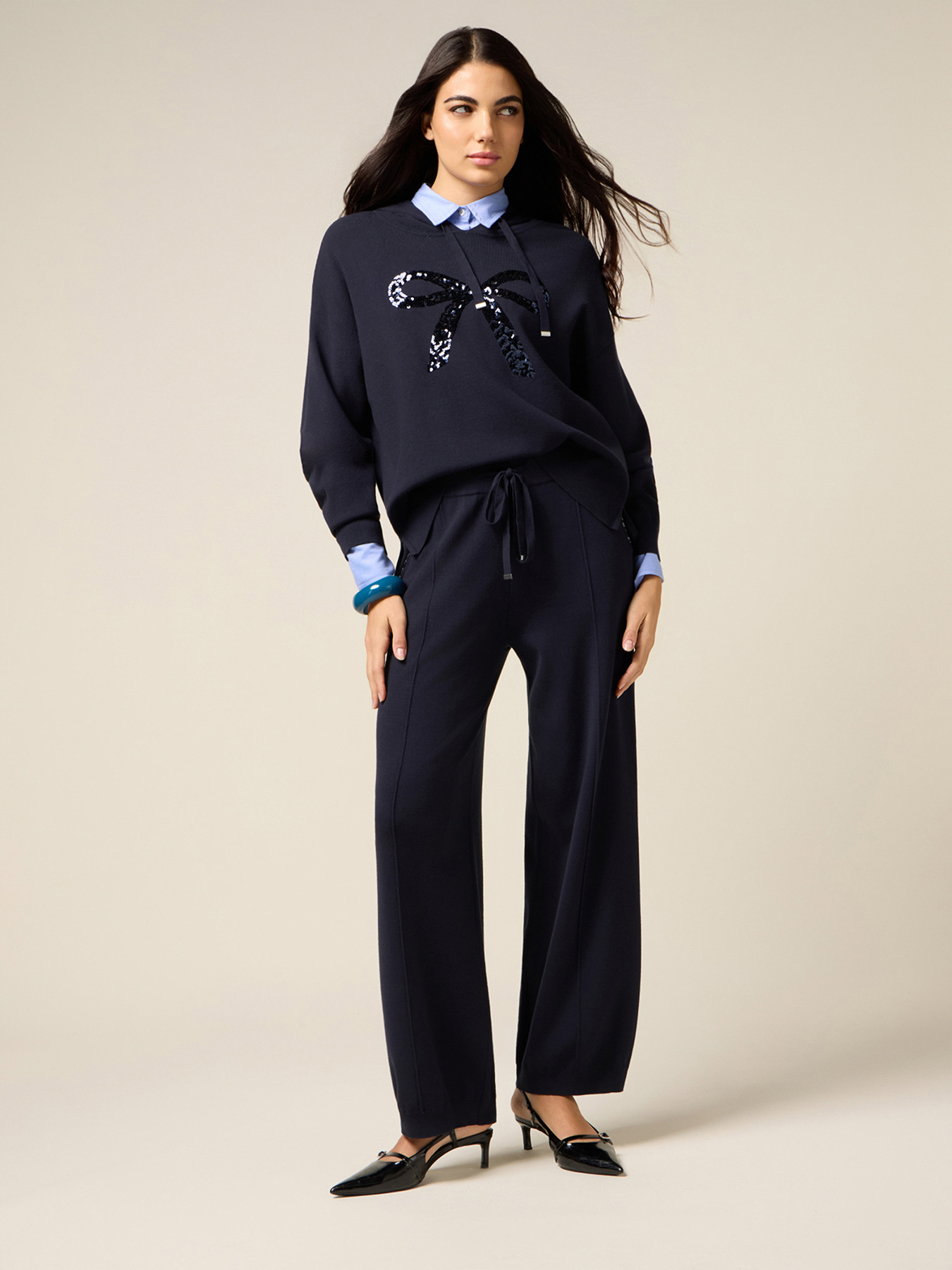 Knit jogger pants image number 0