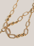 Double-strand necklace with crystal rhinestones image number 1