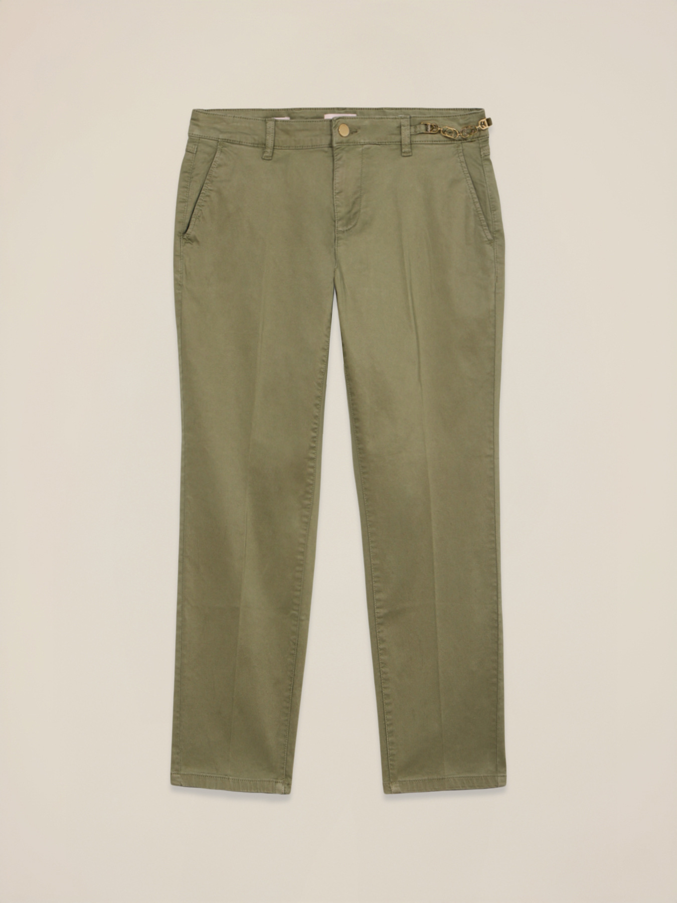 Pantalon chino en coton-lyocell image number 4
