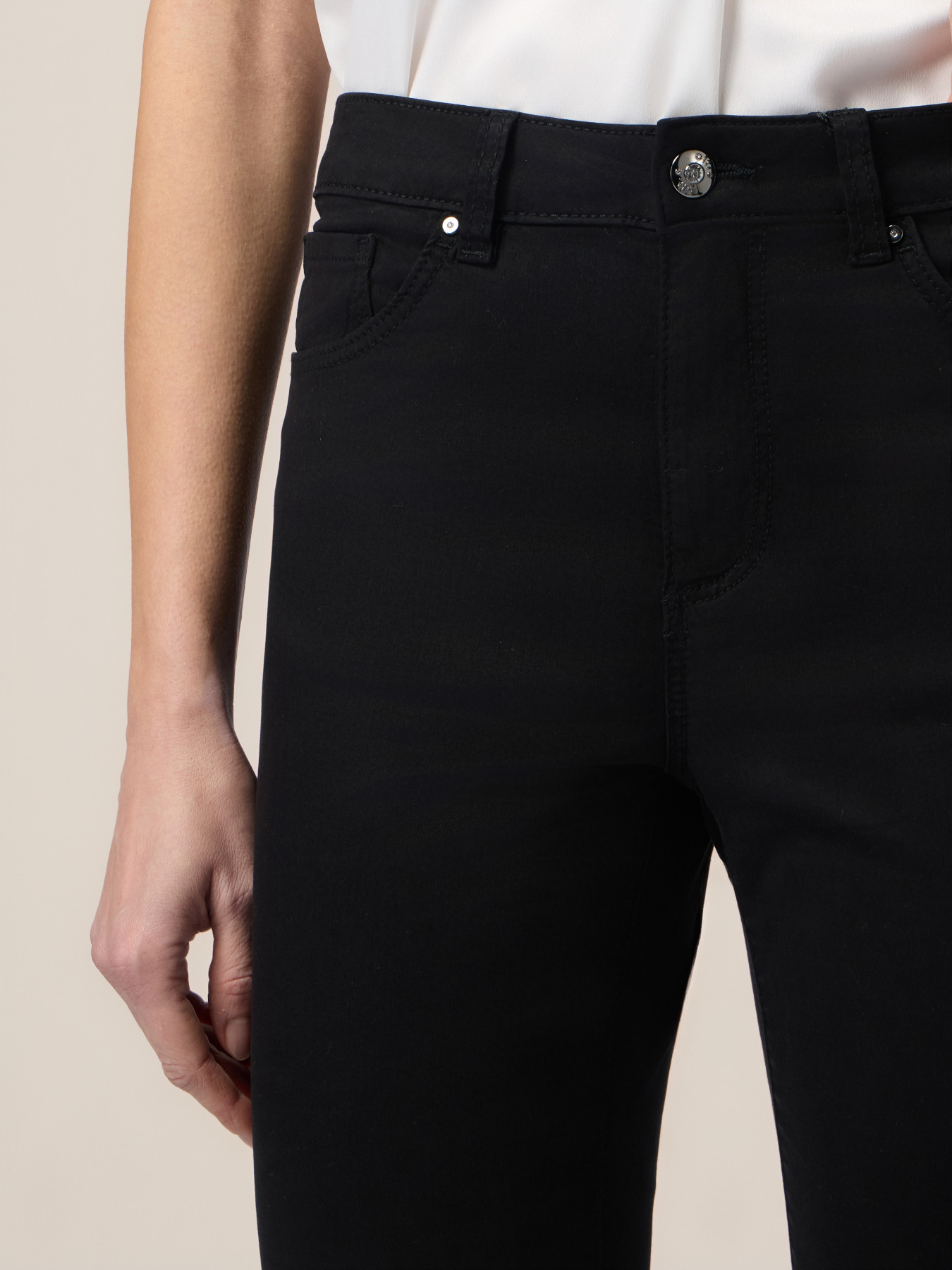 Pantaloni regular misto tencel image number 2