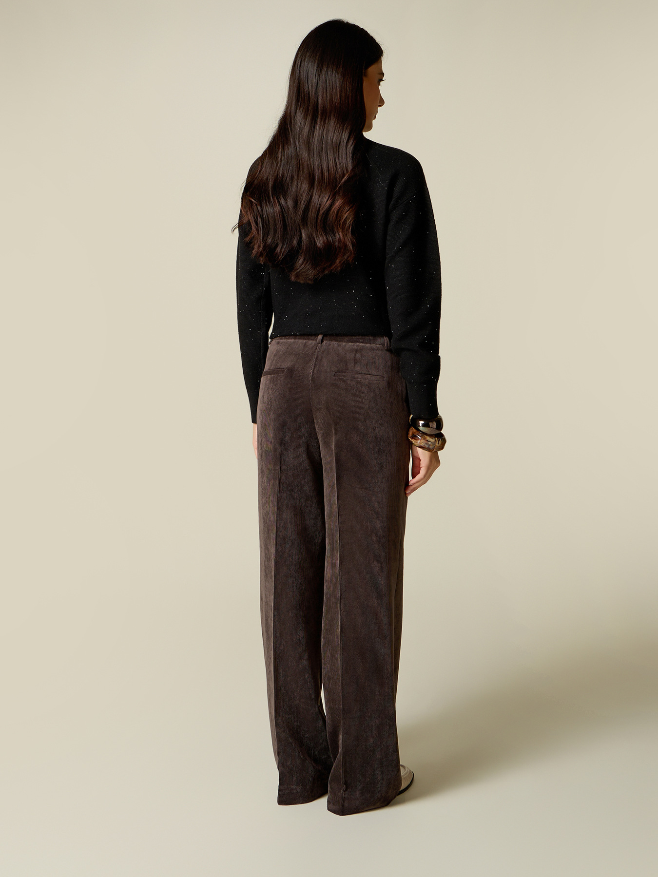 Corduroy palazzo pants image number 1