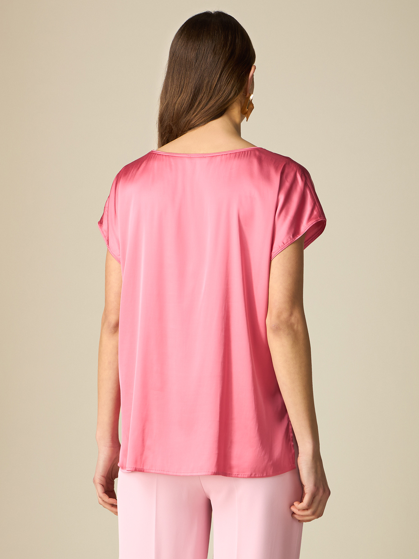 Viscose satin blouse image number 1