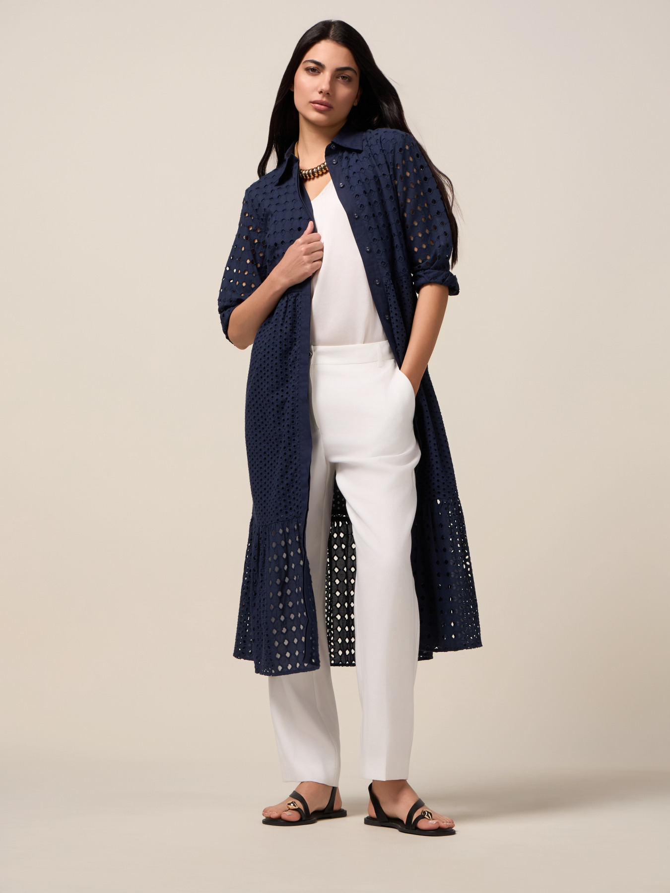 Chemisier in pizzo sangallo image number 3