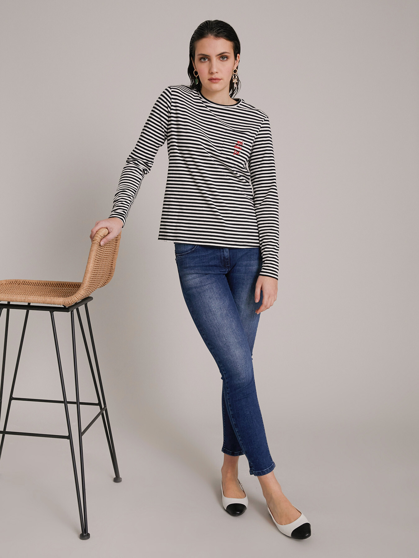 Jeans skinny Paris con spacchi image number 0