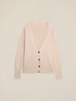 Cardigan scollo a V con bottoni dorati image number 3