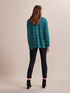 Cardigan lungo a righe lurex image number 1
