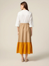 Rochie lungă color block image number 1
