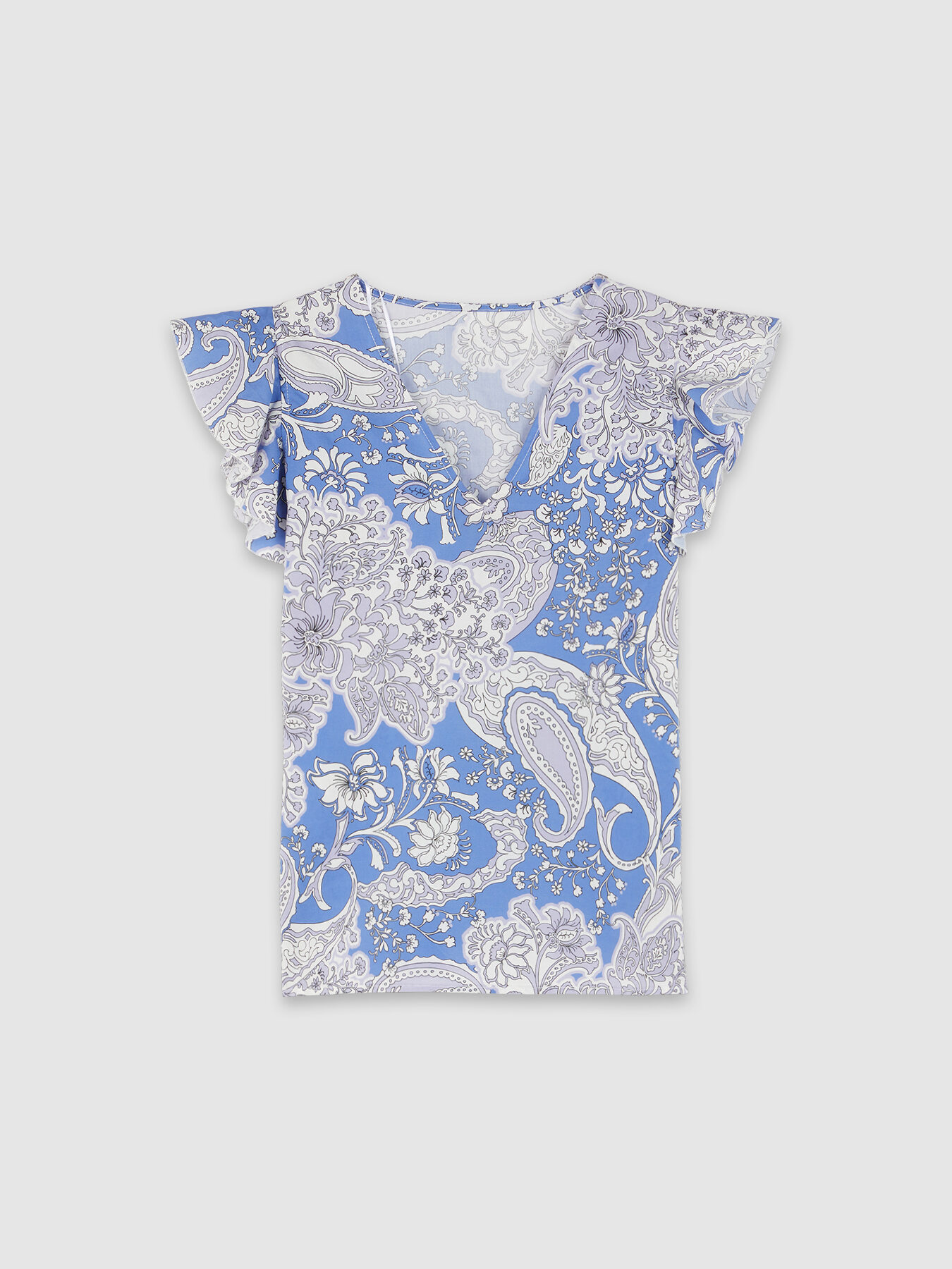 Blouse with foulard pattern image number 3