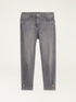 Jeans skinny grigi con bottoni gioiello image number 4