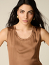 Viscose blend satin top image number 2