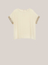 Blusa con bordo in paillettes a fondo manica image number 3