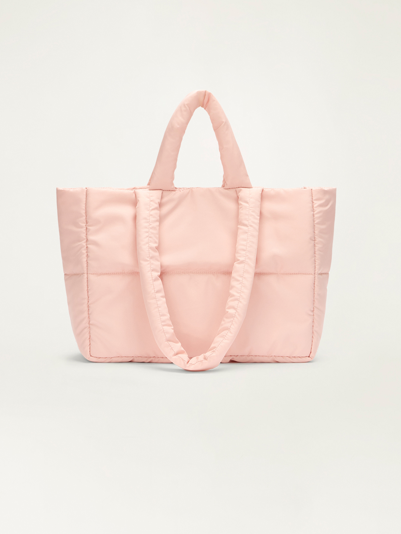 Puffy nylon shopper bag image number 0