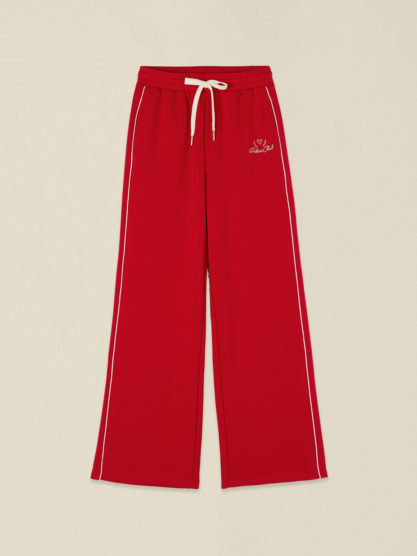 Jersey trousers with piping image number 4