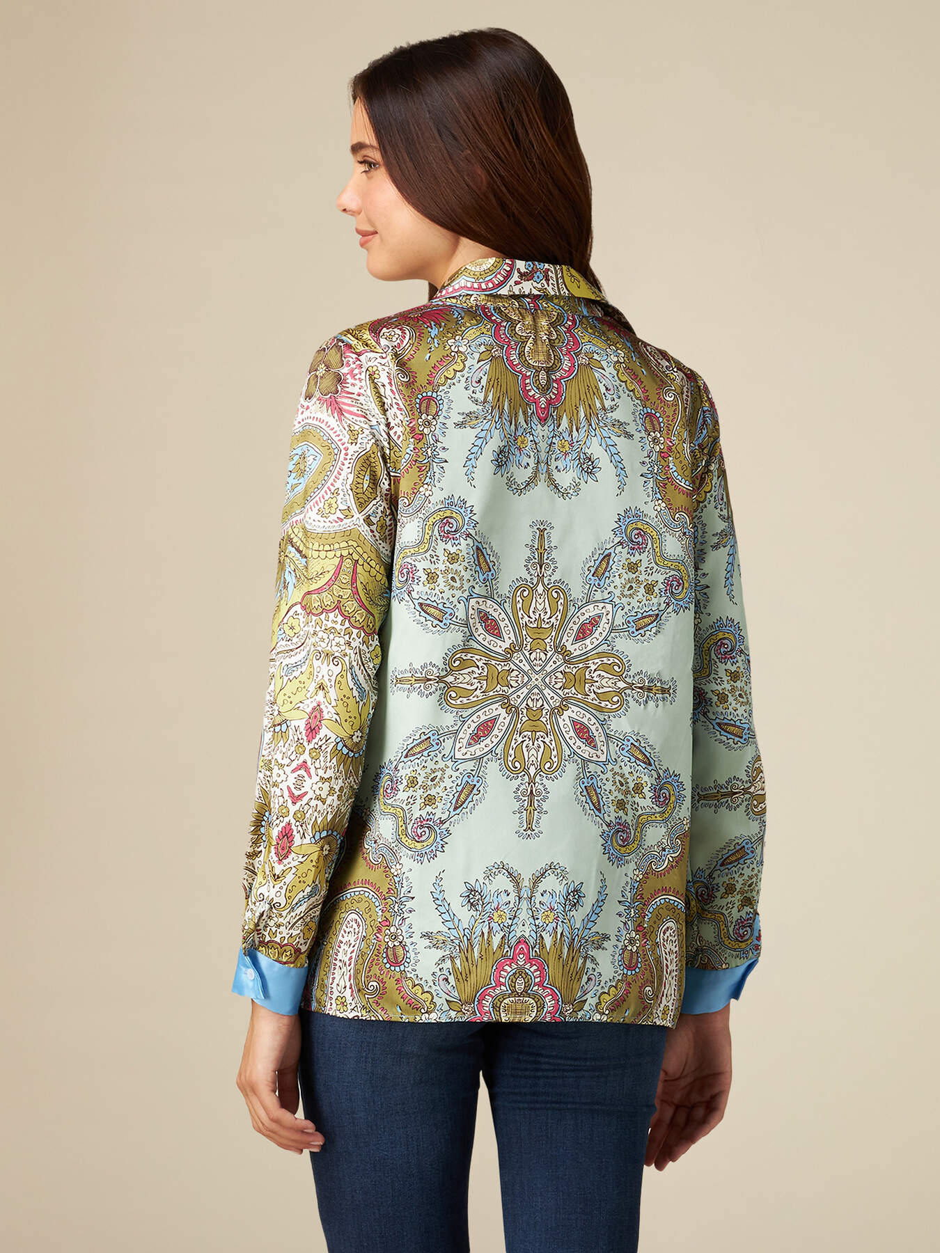 Camicia in twill fantasia image number 1