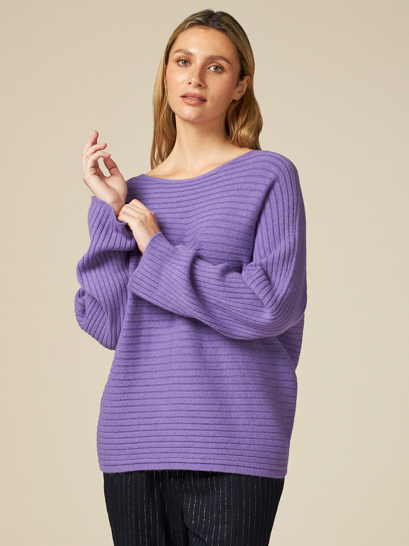 Gerippter Pullover ohne N&auml;hte image number 0