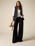 Pantalon palazzo en tencel image number 0