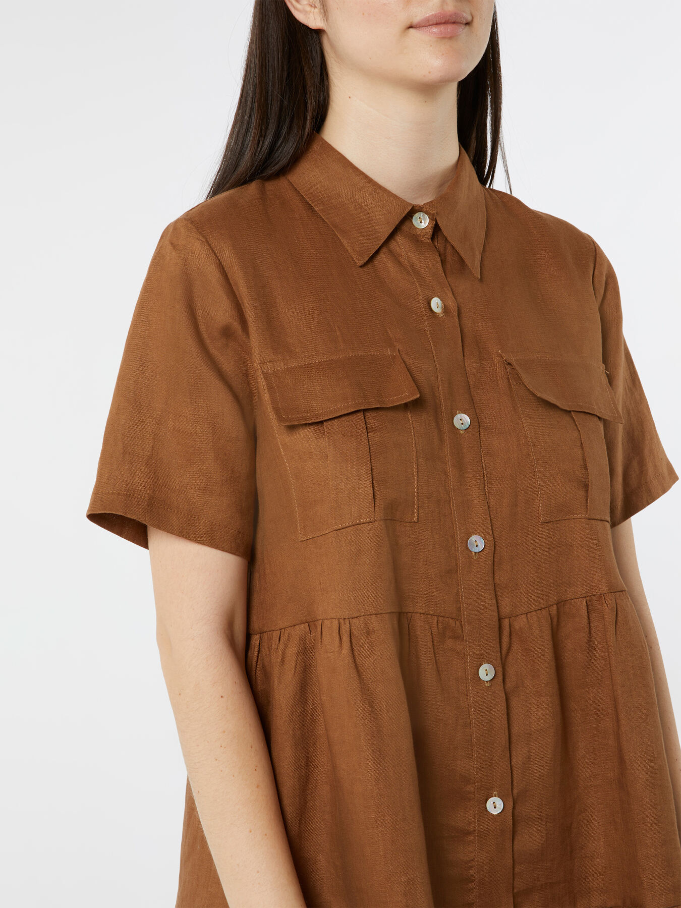Vestito chemisier in lino image number 2