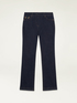 Regular blue rinse eco-friendly jeans with buckle image number 4