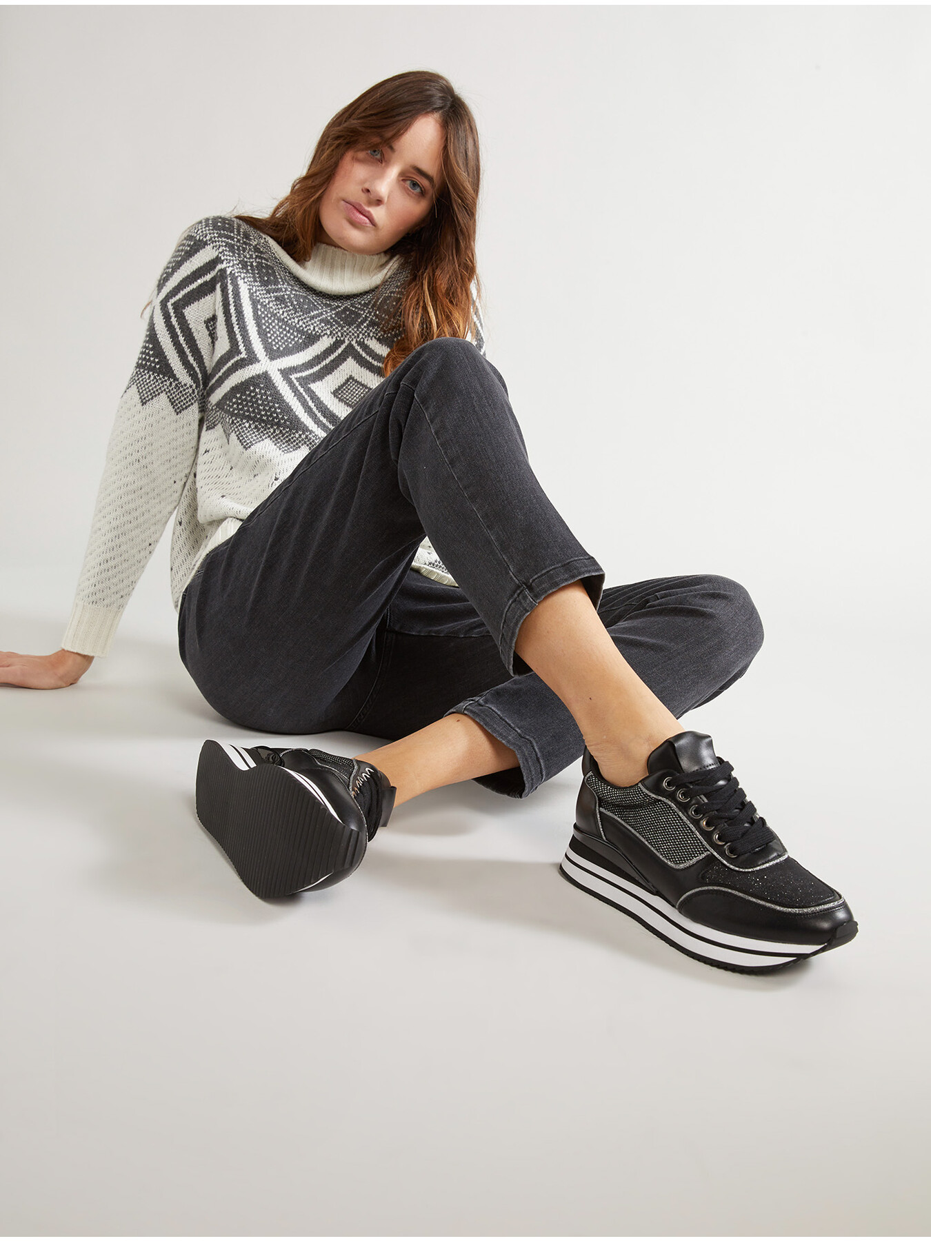 Sneakers con dettagli lurex image number 0