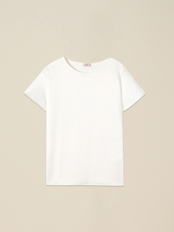 Two-material T-shirt