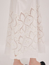 Long cotton dress with crochet embroidery image number 2