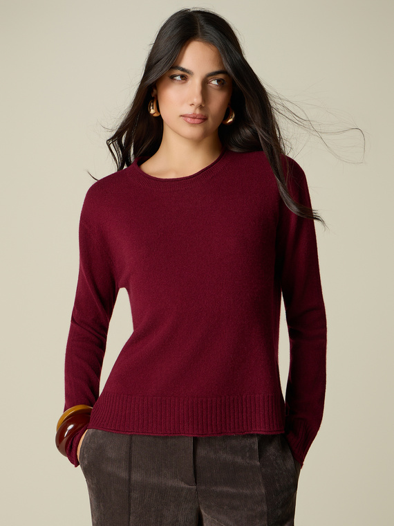 Pull ras-du-cou en pur cachemire