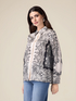 Patterned satin shirt image number 0