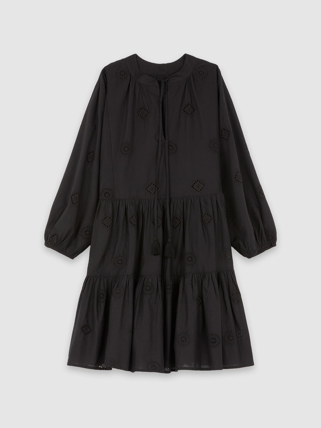 Robe &eacute;vas&eacute;e en broderie anglaise image number 3