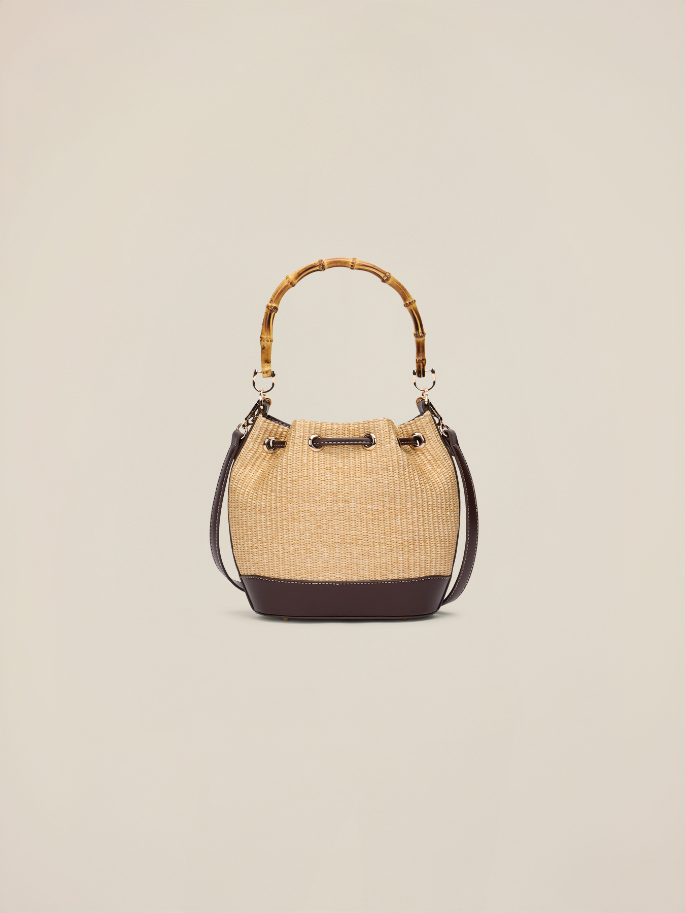 Borsa a secchiello intrecciato image number 1