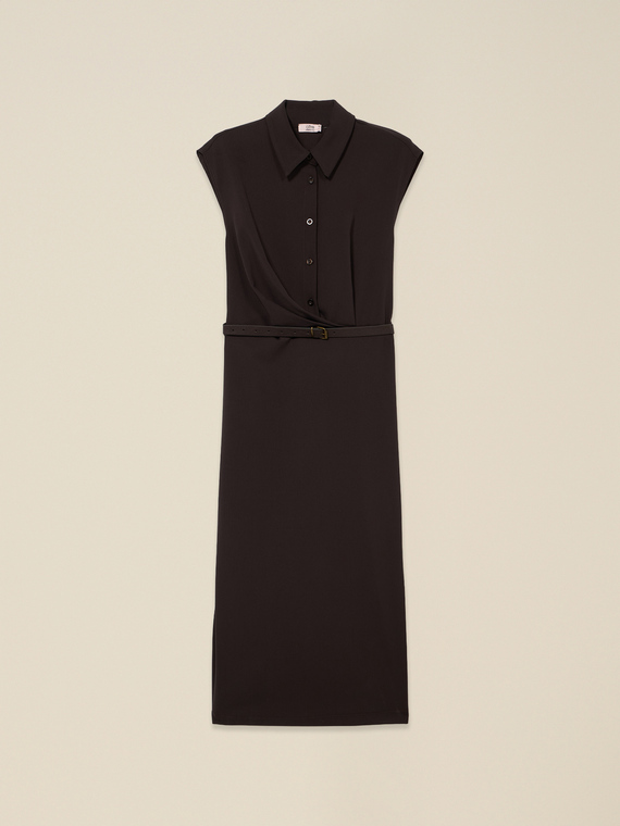 Sheath dress with belt