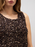 Top in velluto e paillettes image number 2