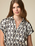 Patterned satin blouse image number 2