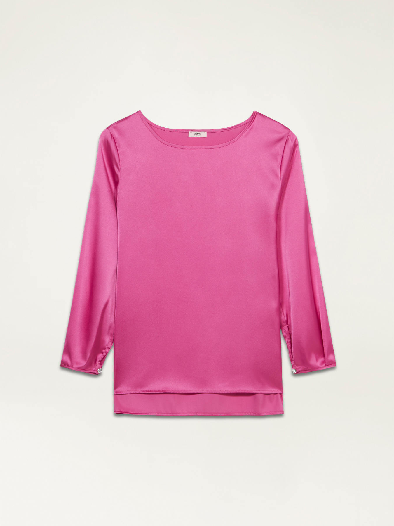 Langarmbluse aus Satin image number 3