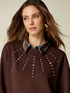 Sweatshirt with crystal settings image number 2