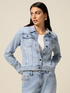 Chaqueta vaquera con micro cristales image number 0