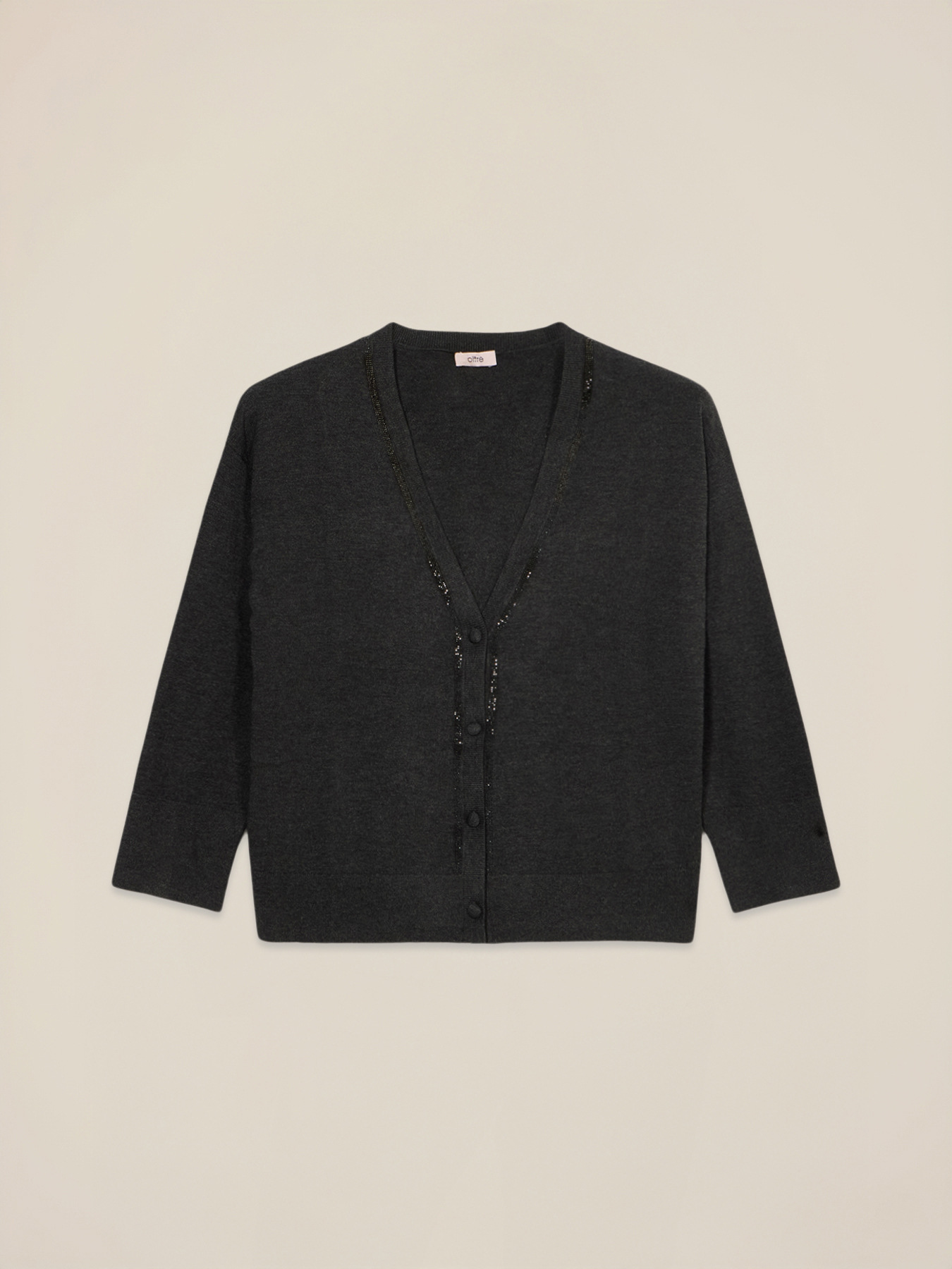 Cardigan din tricot fin cu aplicații image number 3