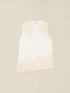 Jersey top with lace inserts image number 3