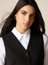 Crepe fabric vest image number 2