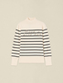 Sweater with jewel lettering embroidery image number 3